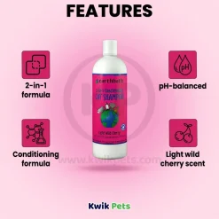 Earthbath 2-in-1 Conditioning Shampoo for Cats Light Wild Cherry 16-oz