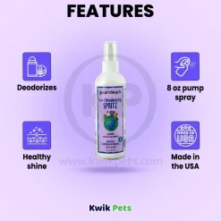 Earthbath 3-in-1 Deodorizing Spritz for Dogs Lavender 8-oz
