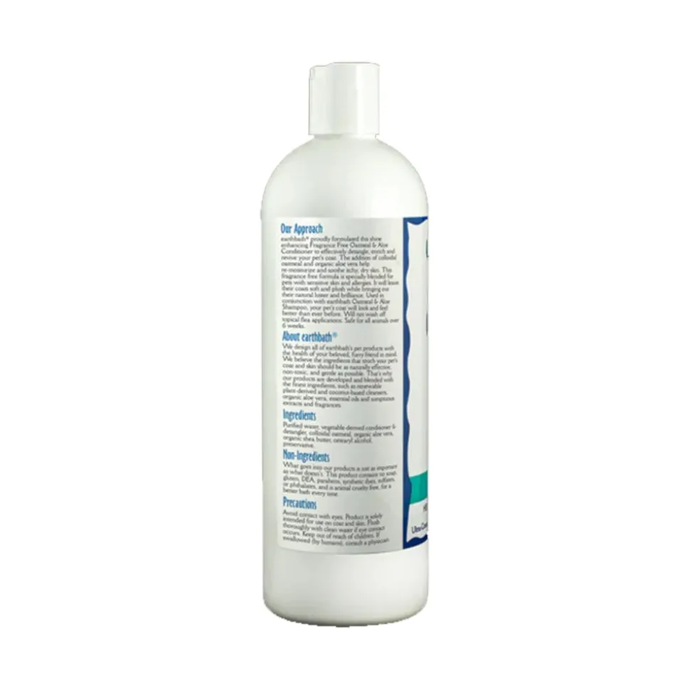 Earthbath Oatmeal & Aloe Pet Conditioner Fragrance Free 16-oz