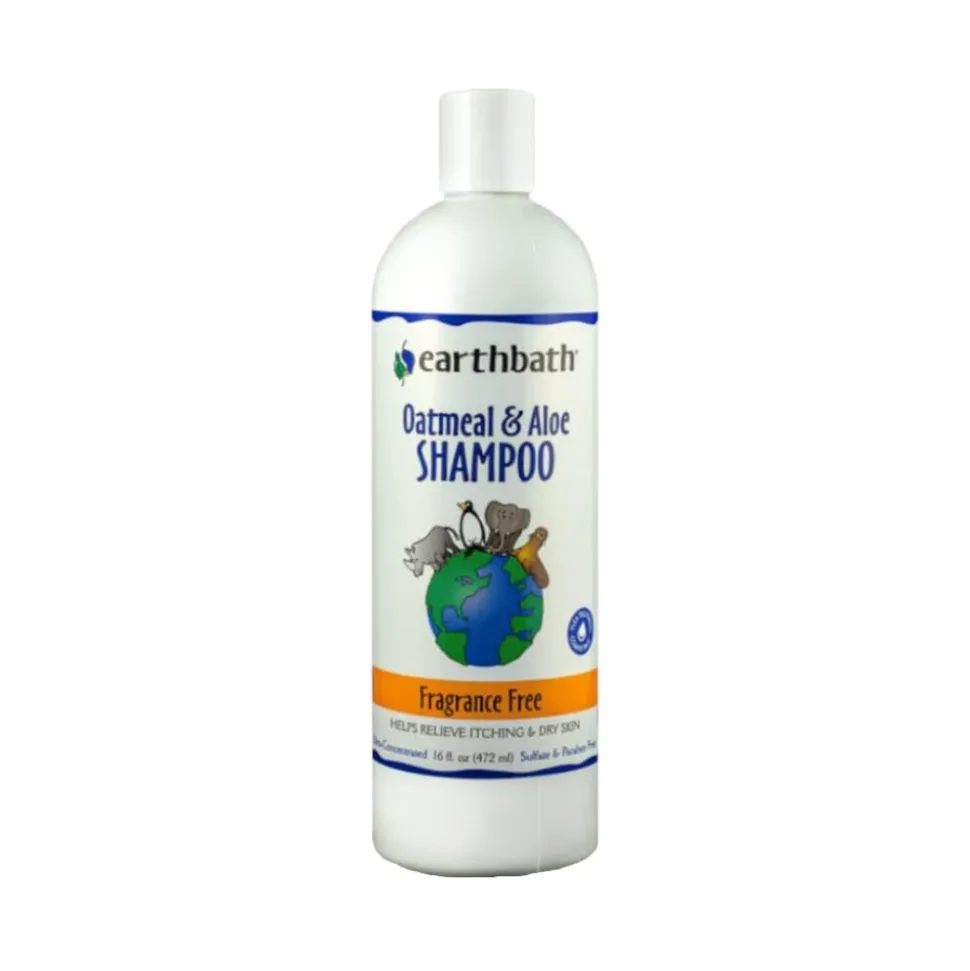Earthbath Oatmeal & Aloe Pet Shampoo Fragrance Free 16-oz