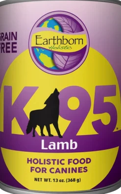 Earthborn Holistic K95 Grain-Free Meat Protein Wet Dog Food Lamb 13-oz