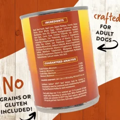 Earthborn Holistic K95 Grain-Free Meat Protein Wet Dog Food Beef 13-oz