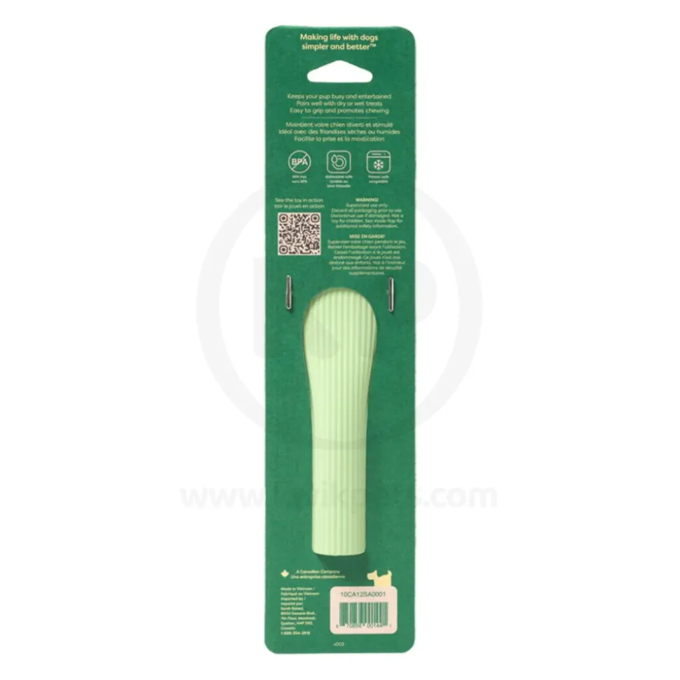 Earth Rated Natural Rubber Dog Chew & Enrichment Toy Green Small