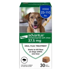 Elanco Advantus Oral Flea Treatment Soft Chews for Large Dogs 23-110 lbs 30 Count