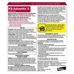 Elanco K9 Advantix II 4-Month Supply Topical Flea, Tick & Mosquito Treatment & Prevention for Large Dogs 21-55 lbs