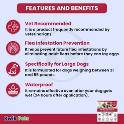 Elanco K9 Advantix II 6-Month Supply Topical Flea, Tick & Mosquito Treatment & Prevention for Large Dogs 21-55 lbs