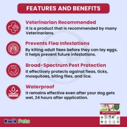Elanco K9 Advantix II 4-Month Supply Topical Flea, Tick & Mosquito Treatment & Prevention for Small Dogs 4-10 lbs