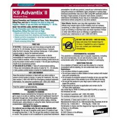 Elanco K9 Advantix II 2-Month Supply Topical Flea, Tick & Mosquito Treatment & Prevention for Medium Dogs 11-20 lbs