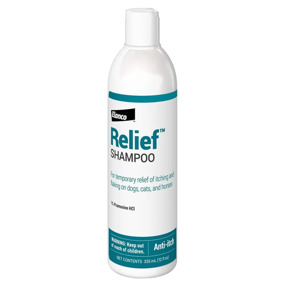Elanco Relief Shampoo with Pramoxine & Colloidal Oatmeal for Dogs & Cats 12-oz