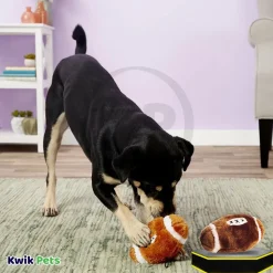 Ethical Pet Plush Dog Toy Football 4.5-in