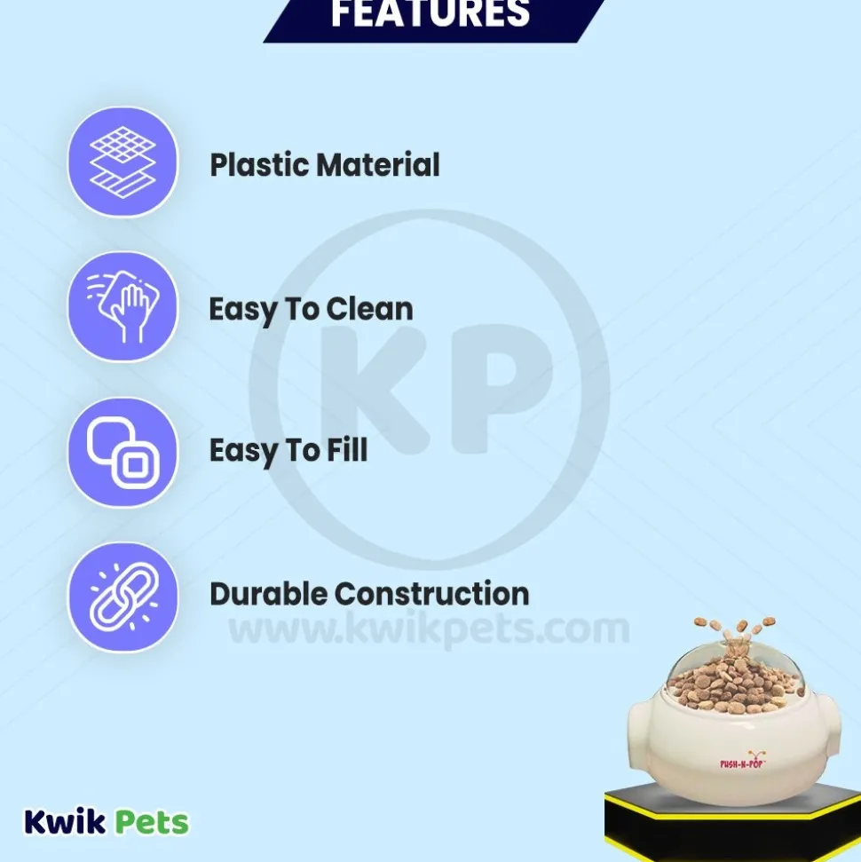 Ethical Pet Push-N-Pop Dog Food & Treat Dispenser