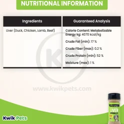 Etta Says! Liver Sprinkles 100% All Natural Dog Food Topper 3.0-oz