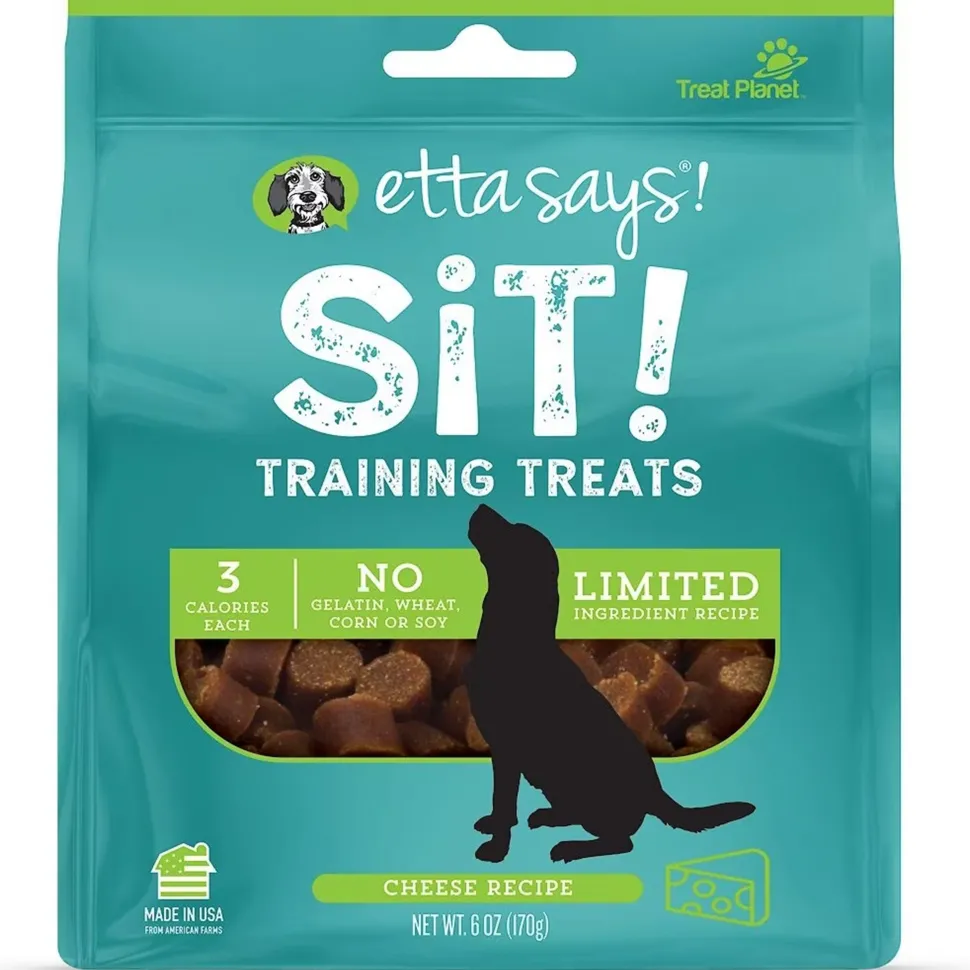 Etta Says! Sit! Dog Training Treats Cheese Recipe 6-oz