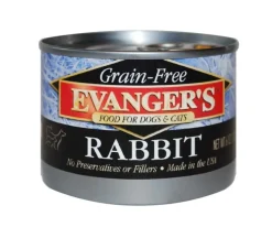 Evanger's Complements Grain-Free Canned Dog & Cat Food Rabbit 6-oz
