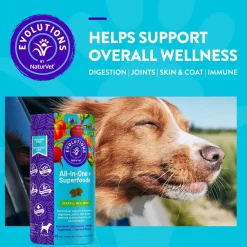 Evolutions by NaturVet All-in-One Plus Superfoods Soft Chews for Dogs 90 Count 7.9-oz