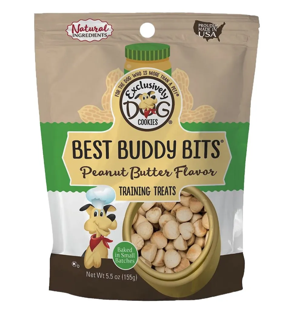 Exclusively Pet Best Buddy Bits Training Dog Treats Peanut Butter 5.5-oz