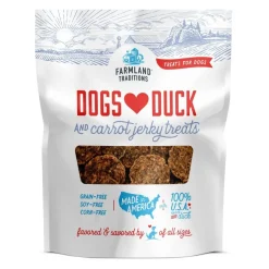 Farmland Traditions Dogs Love Duck & Carrot Jerky Dog Treats 2.5-lb