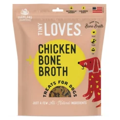 Farmland Traditions Tiny Loves Jerky Dog Treats Chicken with Bone Broth 6-oz