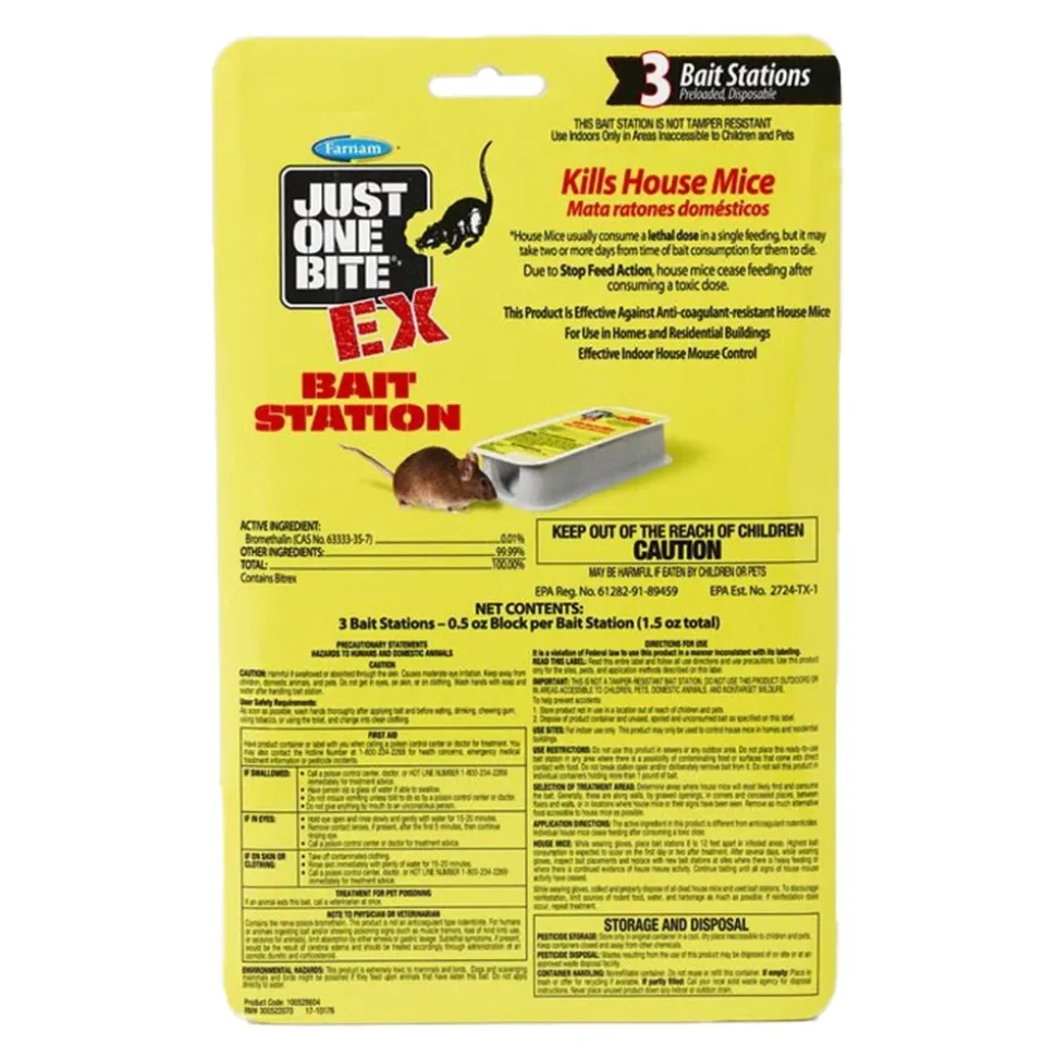Farnam Just One Bite EX Mouse Bait Station 3 Count