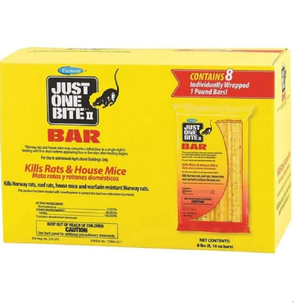 Farnam Just One Bite II Rat & Mouse Bars 8-Count 8-lb