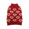 Fashion Pet Allover Hearts Dog Sweater Red Small