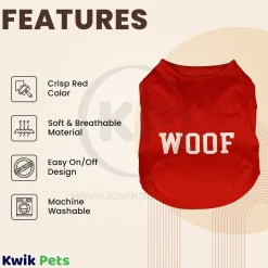 Fashion Pet Cosmo Woof Tee Red Small