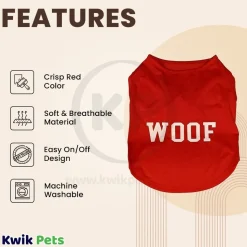 Fashion Pet Cosmo Woof Tee Red XL