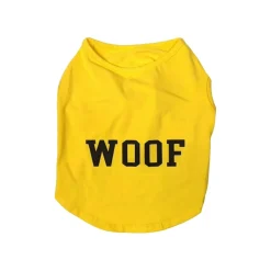 Fashion Pet Cosmo Woof Tee Yellow Large