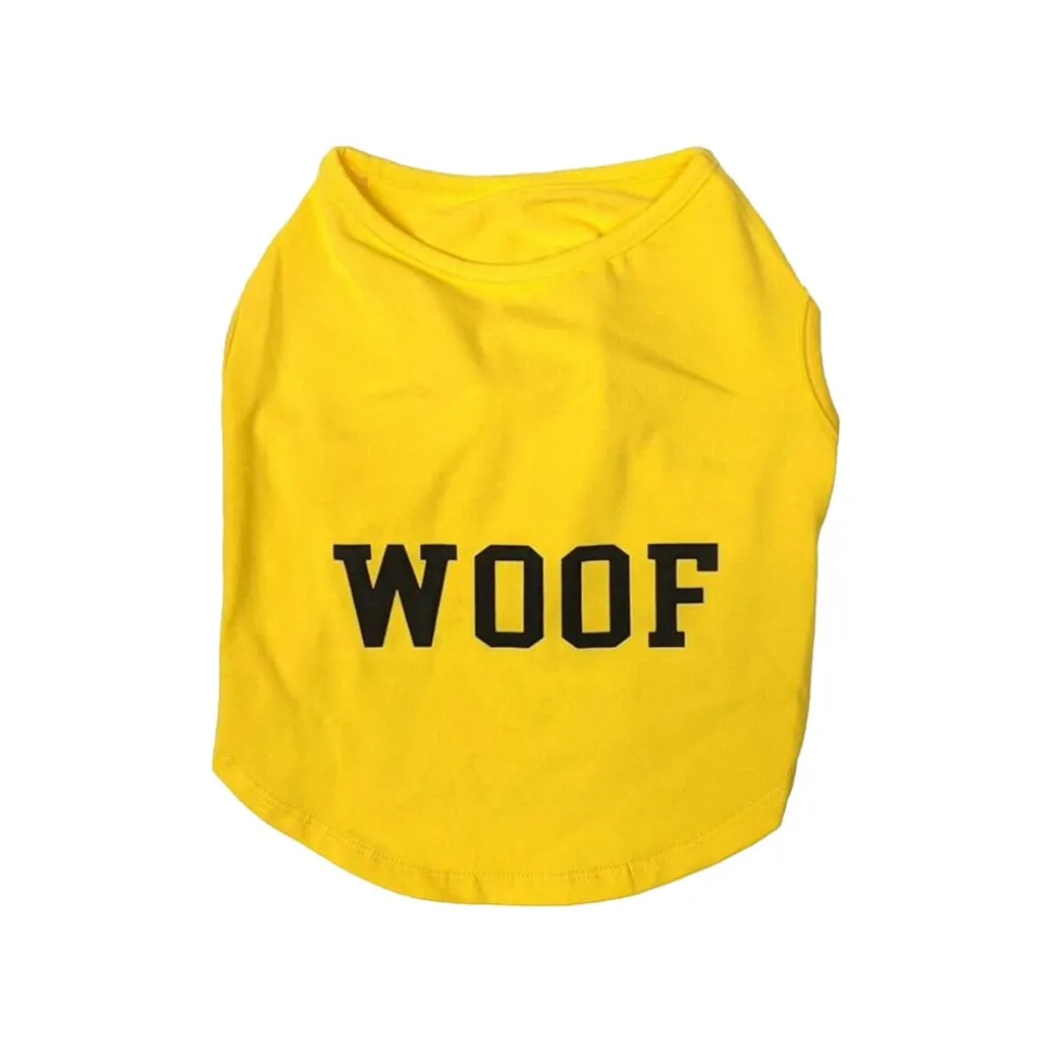 Fashion Pet Cosmo Woof Tee Yellow Large
