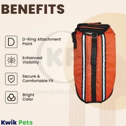 Fashion Pet Dog Life Vest Orange Large