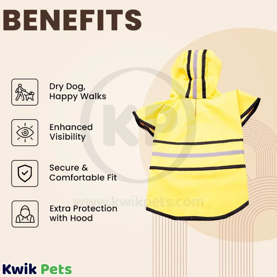 Fashion Pet Rainy Day Slicker Yellow Small
