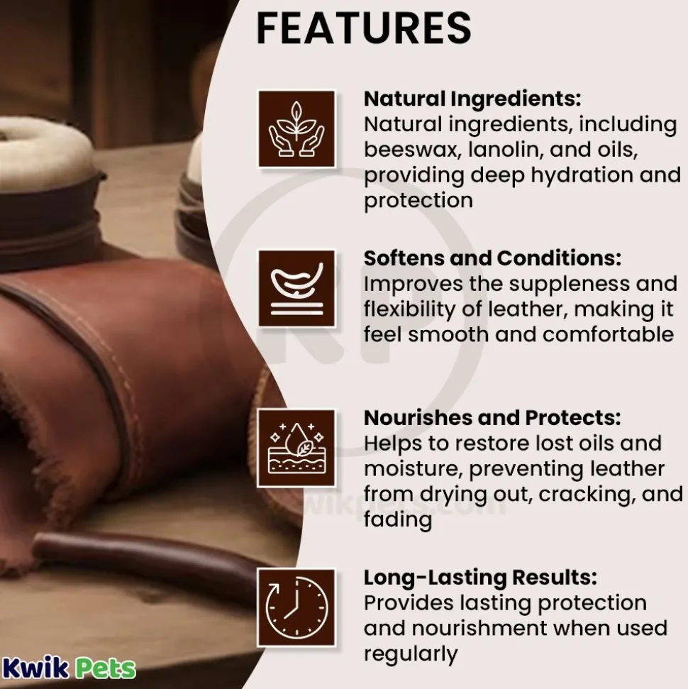 Fiebing Aussie Leather Conditioner with Beeswax 15-oz