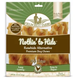Fieldcrest Farms Nothin' To Hide Flip Chips Dog Treat Chicken 8 Count