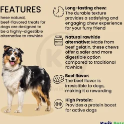Fieldcrest Farms Nothin' To Hide Flip Chips Dog Treat Beef 8 Count 8.5-oz