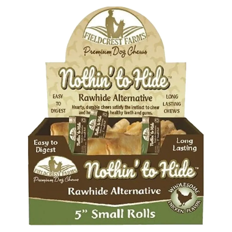 Fieldcrest Farms Nothin' To Hide Roll Dog Treat Chicken 5-in Small