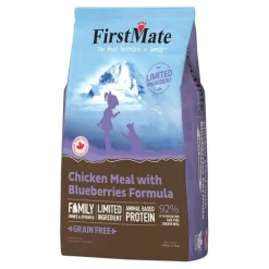 FirstMate Limited Ingredient Grain-Free Dry Cat Food Chicken Meal with Blueberries Formula 3.96-lb