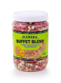 Fluker's Buffet Blend Veggie Variety Adult Bearded Dragon Freeze Dried Food 7-oz