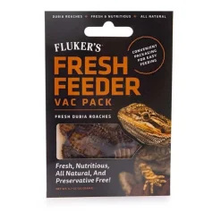 Fluker's Fresh Feeder Vac Pack Dubia Roaches Reptile Food 0.7-oz