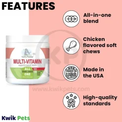 Four Paws Healthy Promise Dog Multi-Vitamins Soft Chews Savory Chicken 120 Count 5.08-oz