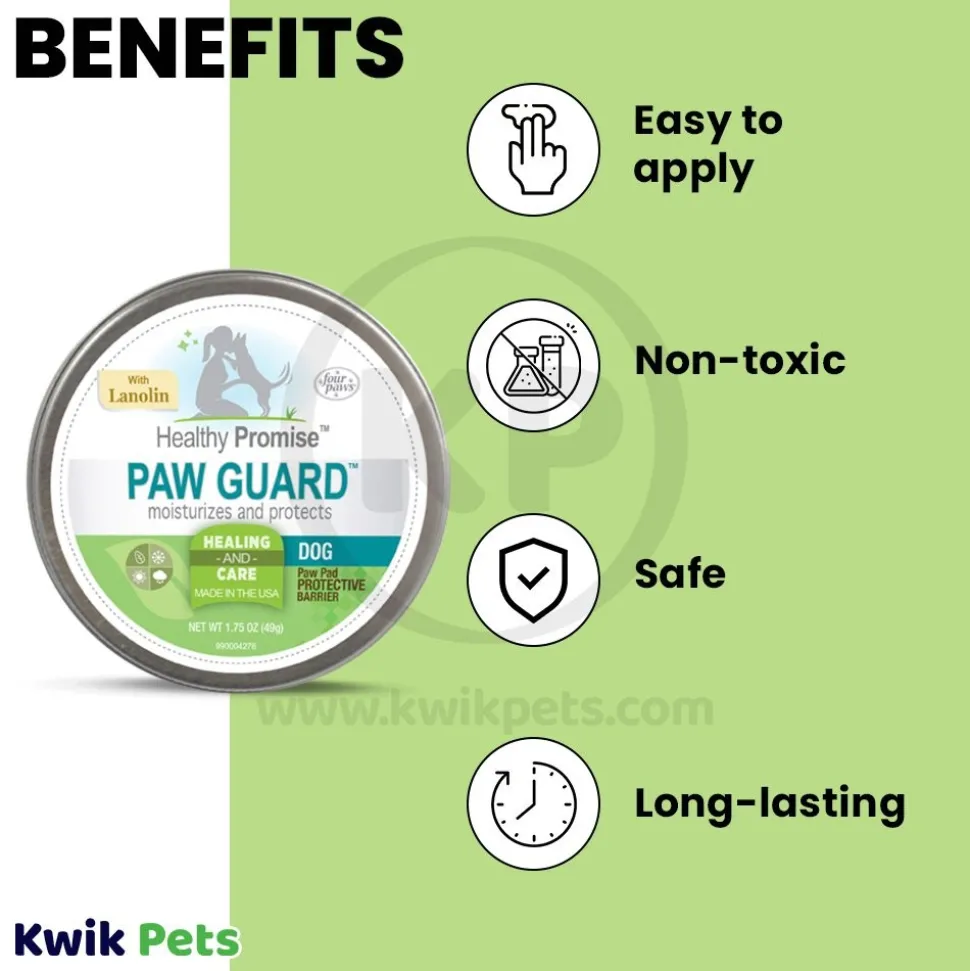 Four Paws Healthy Promise Paw Guard Dog Paw Balm with Lanolin 1.75-oz