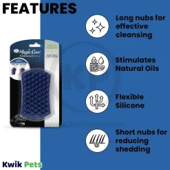 Four Paws Magic Coat Dual-Sided Curry Brush for Dogs