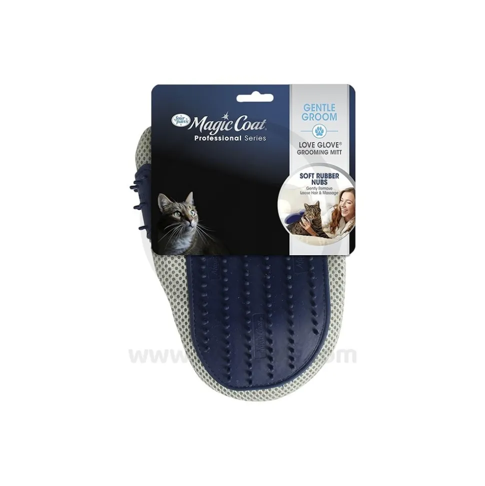 Four Paws Magic Coat Love Glove Cat Grooming Mitt One Size