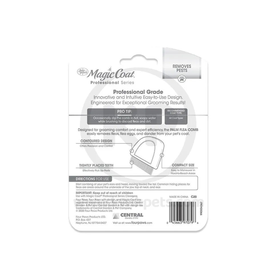 Four Paws Magic Coat Palm Flea Comb for Dog One Size
