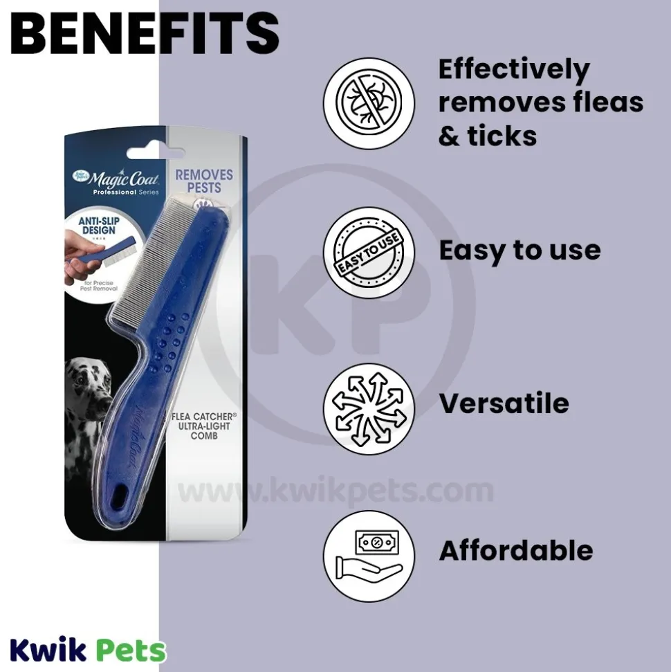 Four Paws Magic Coat Removes Pests Flea Catcher Comb One Size