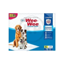 Four Paws Wee-Wee Superior Performance X-Large Dog Pee Pads 75 Count 28 in X 34 in