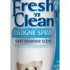 Fresh ’n Clean Baby Powder Scent Cologne Spray for Dogs 6-oz