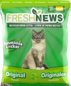 Fresh News Recycled Paper Original Pellet Non-Clumping Cat Litter 12-lb
