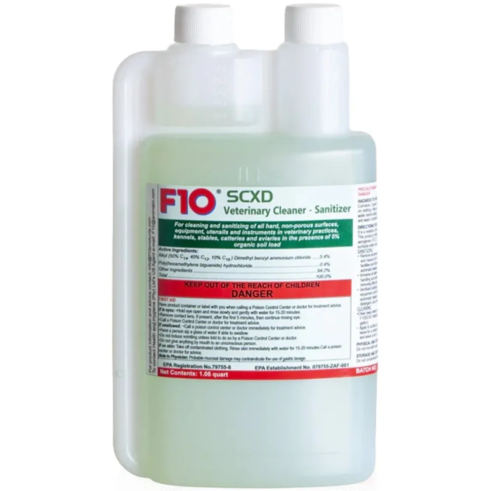 F10SCXD Veterinary Cleanser – Sanitizer 1 liter