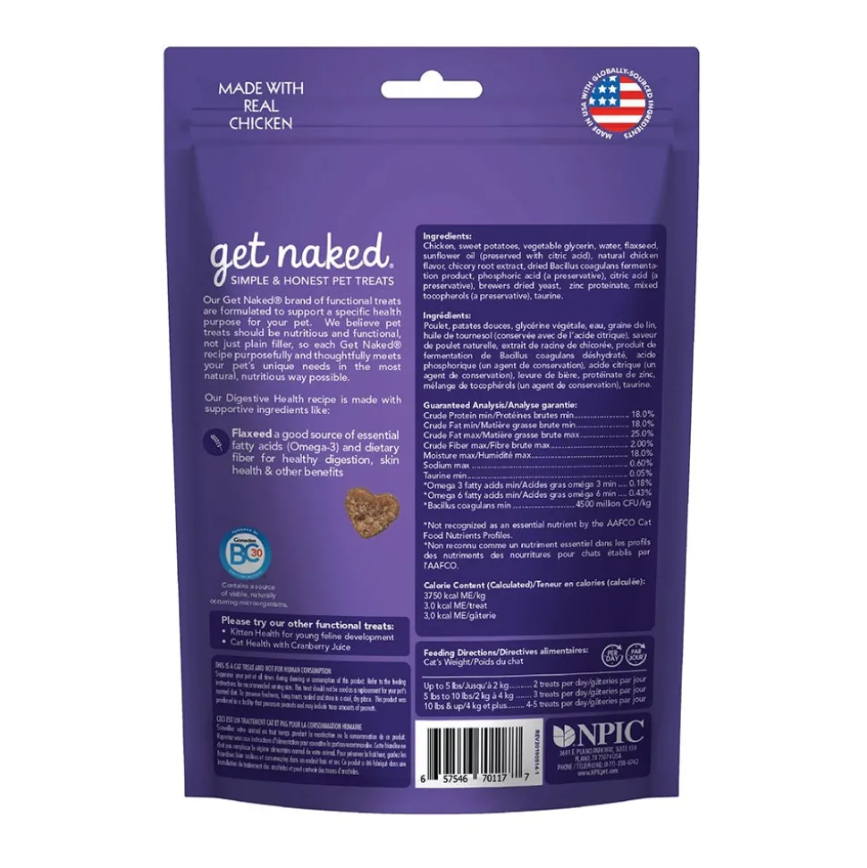 Get Naked Digestive Health Grain-Free Soft Cat Treats Chicken 2.5-oz