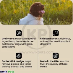Get Naked Weight Management Grain-Free Dental Stick Chicken Dog Treats Small 6.2-oz